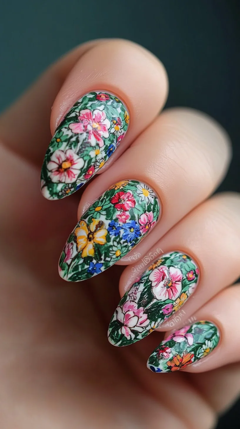 Blooming Elegance: Vibrant Floral Nail Art for a Standout Look