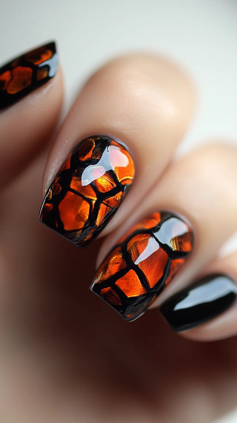 Bold and Beautiful: Embrace the Trendy Stained Glass Nail Art