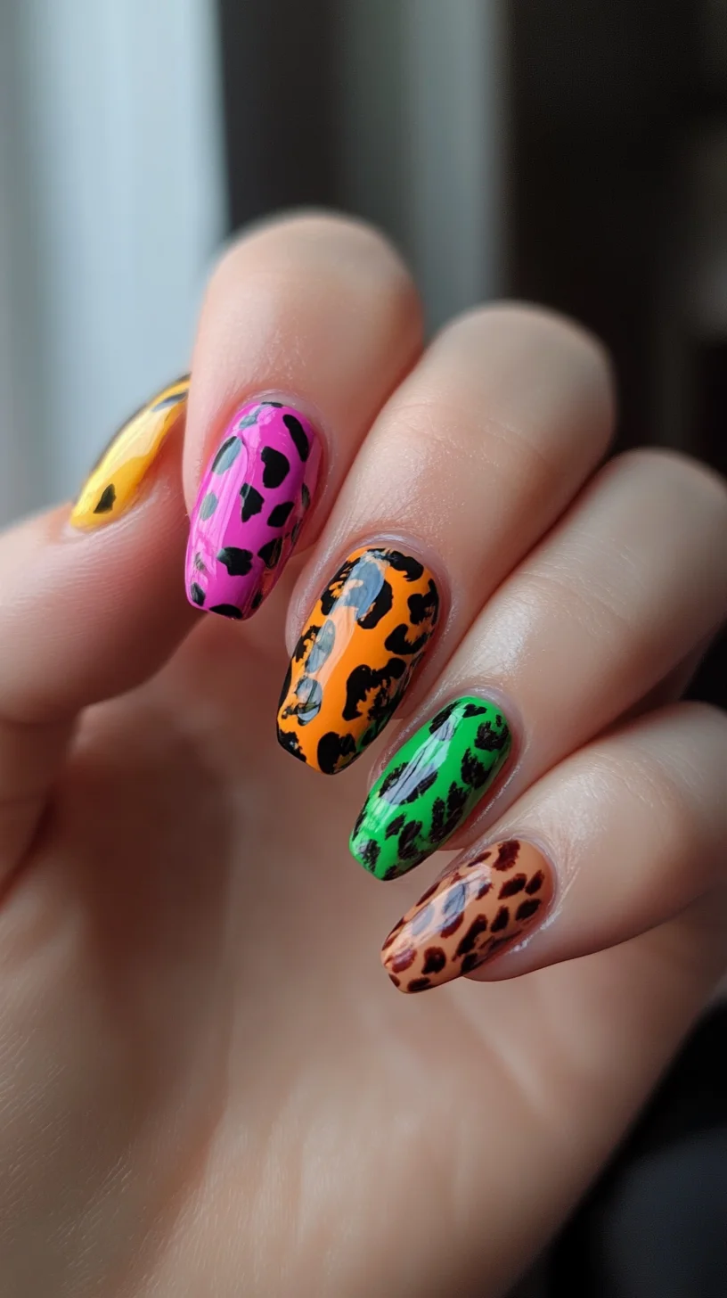 Bold and Colorful Animal Print Nails: Unleash Your Wild Side!