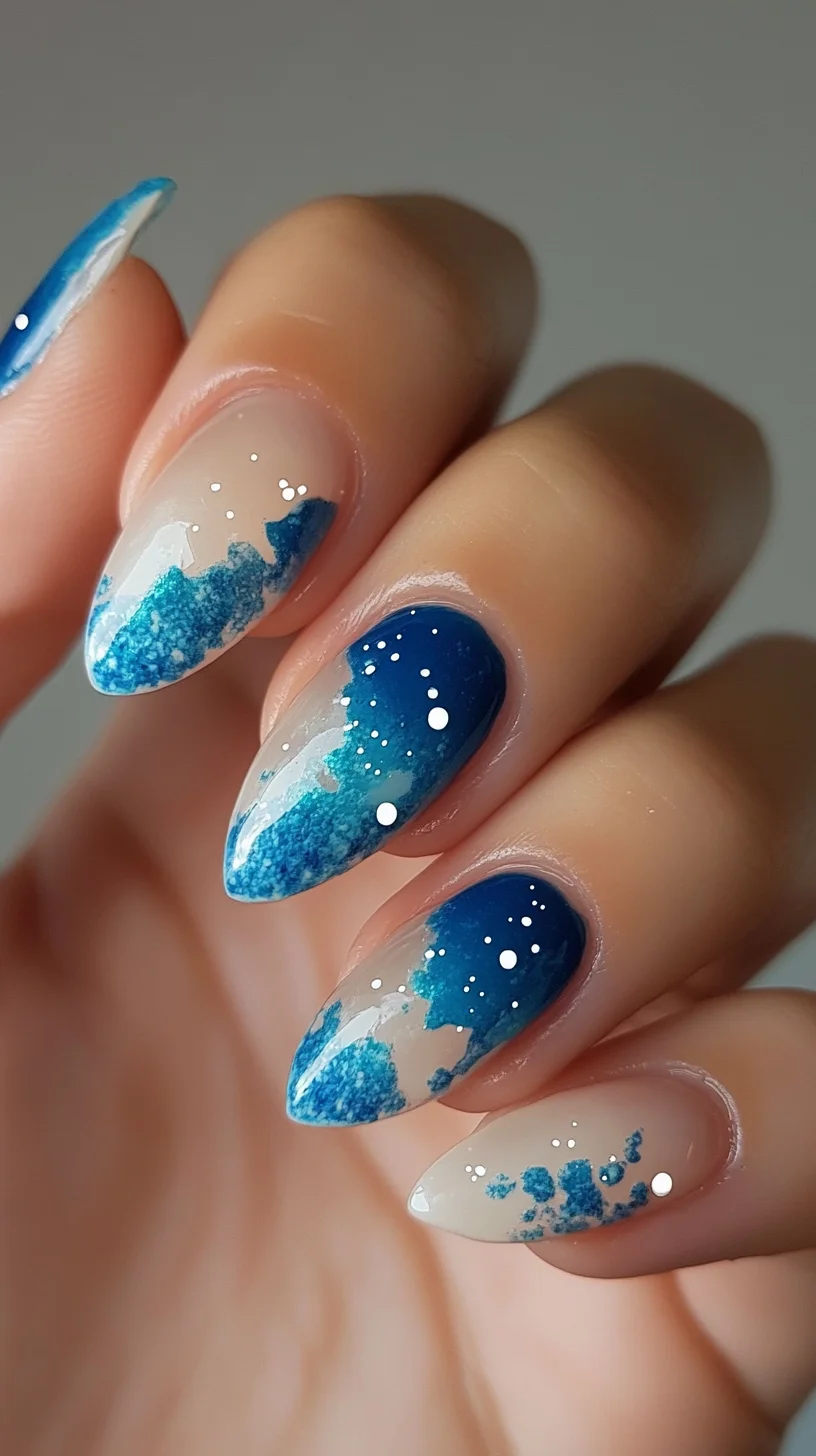 Captivating Ocean-Inspired Nails: Waves of Texture and Color