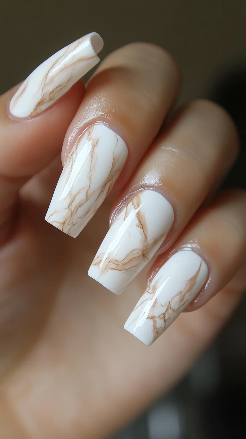 Chic Marble Effect: Elevate Your Nail Game with Stunning Artistry