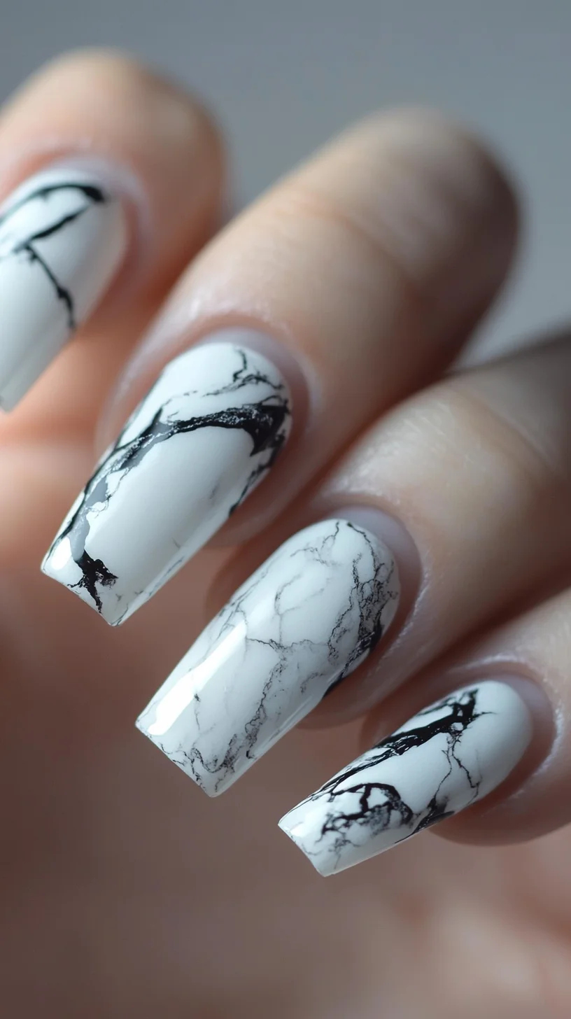 Chic Marble Nails: Elevate Your Manicure with Striking Elegance and Style