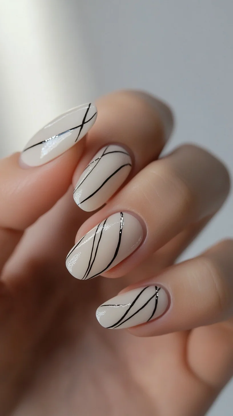 Chic Minimalist Nail Art: Elegant Lines for Effortless Style