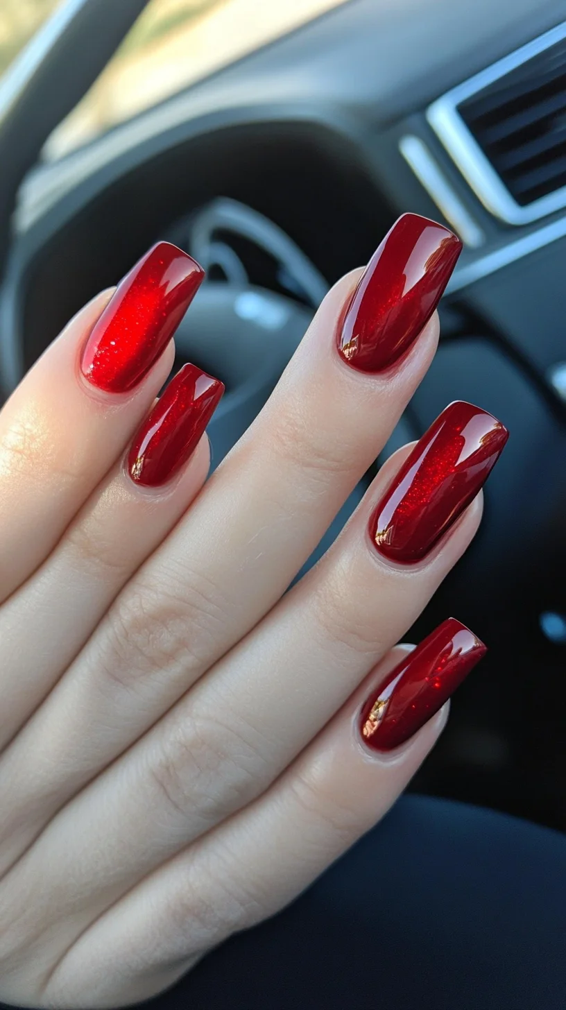 Dazzling Cherry Red Nails: The Glamorous Edge You Need!