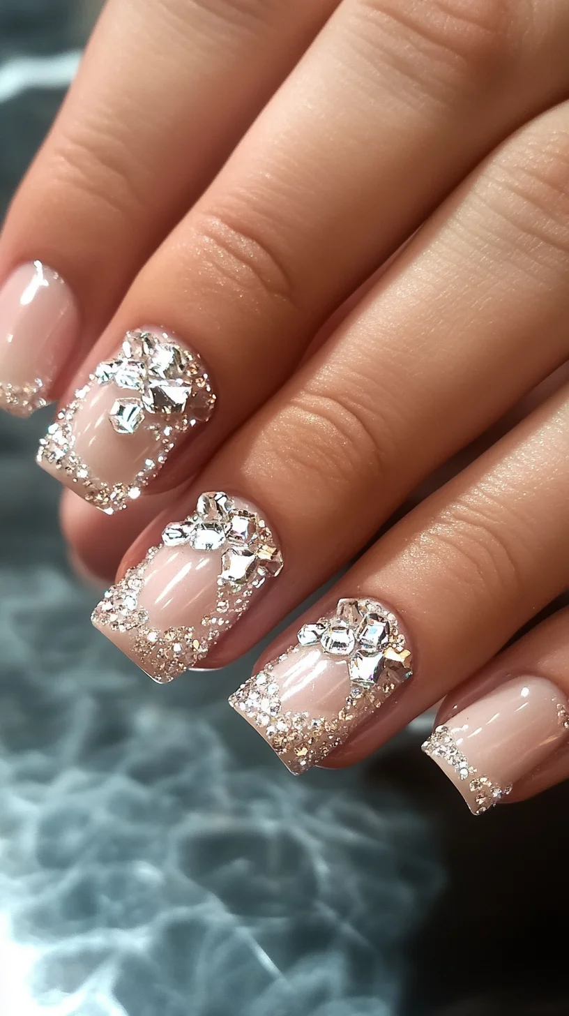 Dazzling Glitter French Tip Nails: Elevate Your Style with Sparkling Elegance