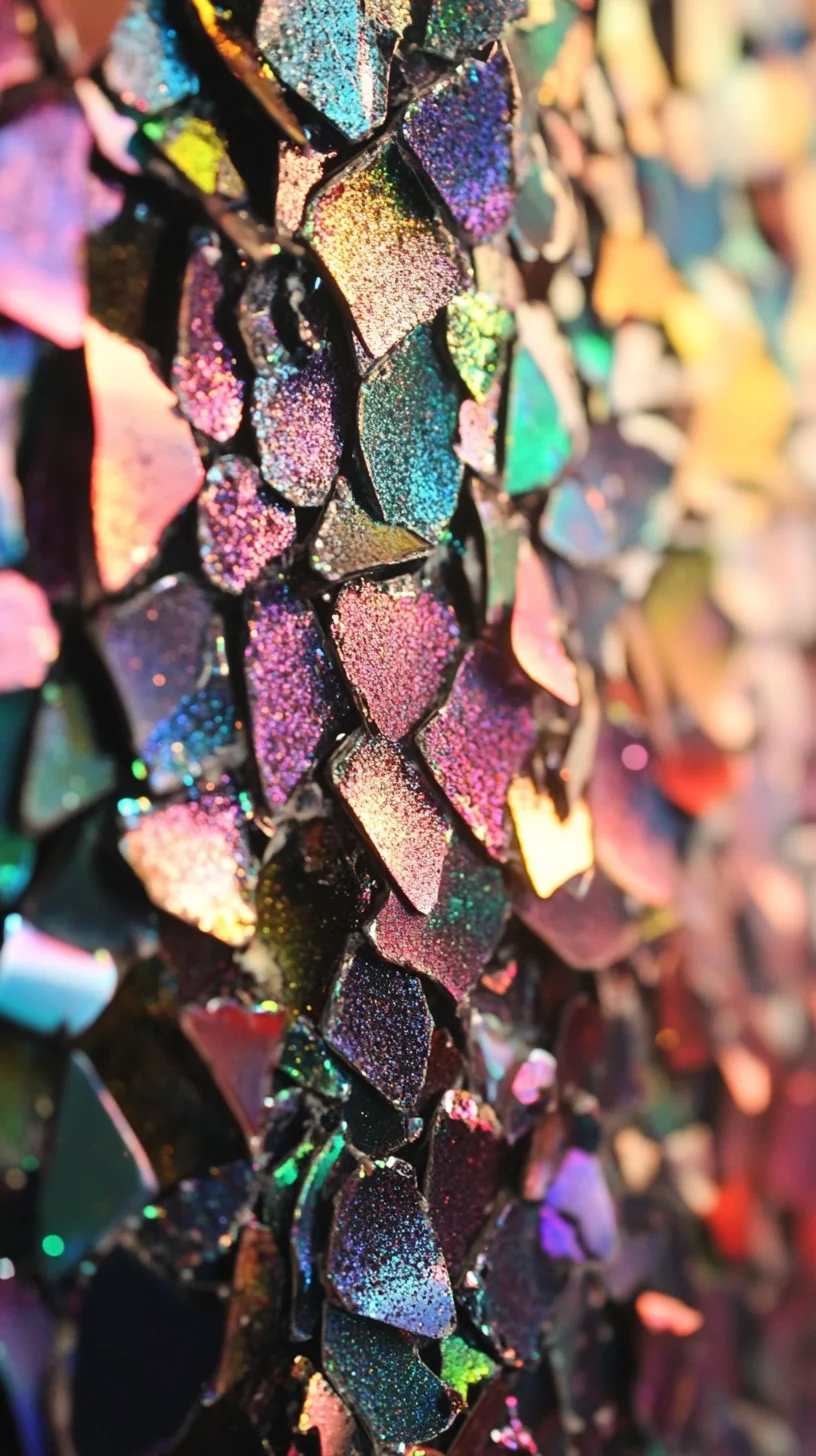 Dazzling Shimmer: Embrace the Colorful Chunky Glitter Hair Trend