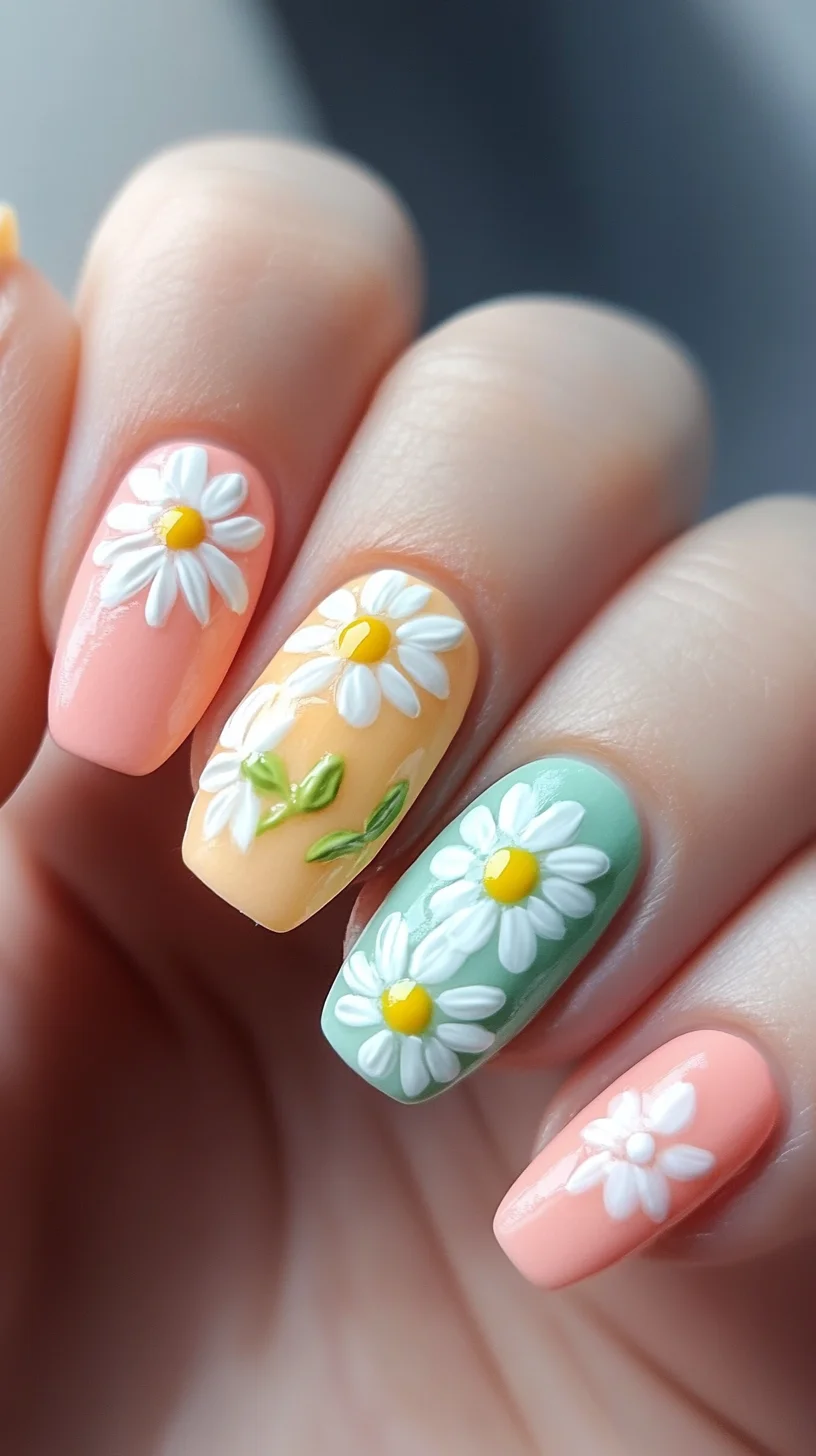 Effortless Charm: Embrace the Playful Floral Nail Art Trend