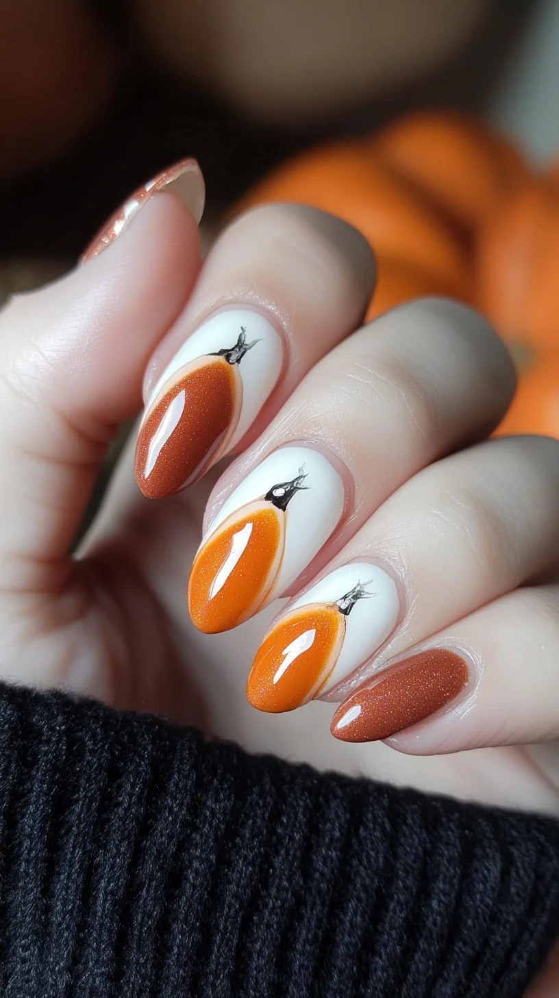 Elevate Your Autumn Look with Chic Pumpkin-Inspired Nail Art