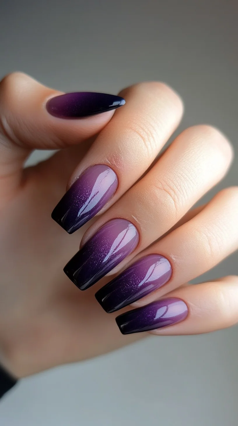 Elevate Your Look with Stunning Ombre Purple Nails