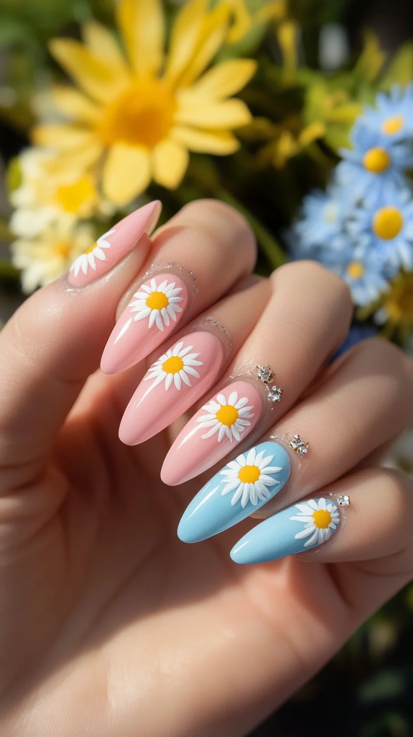 Embrace Floral Elegance: Stylish Daisy Nail Art for a Fresh Look