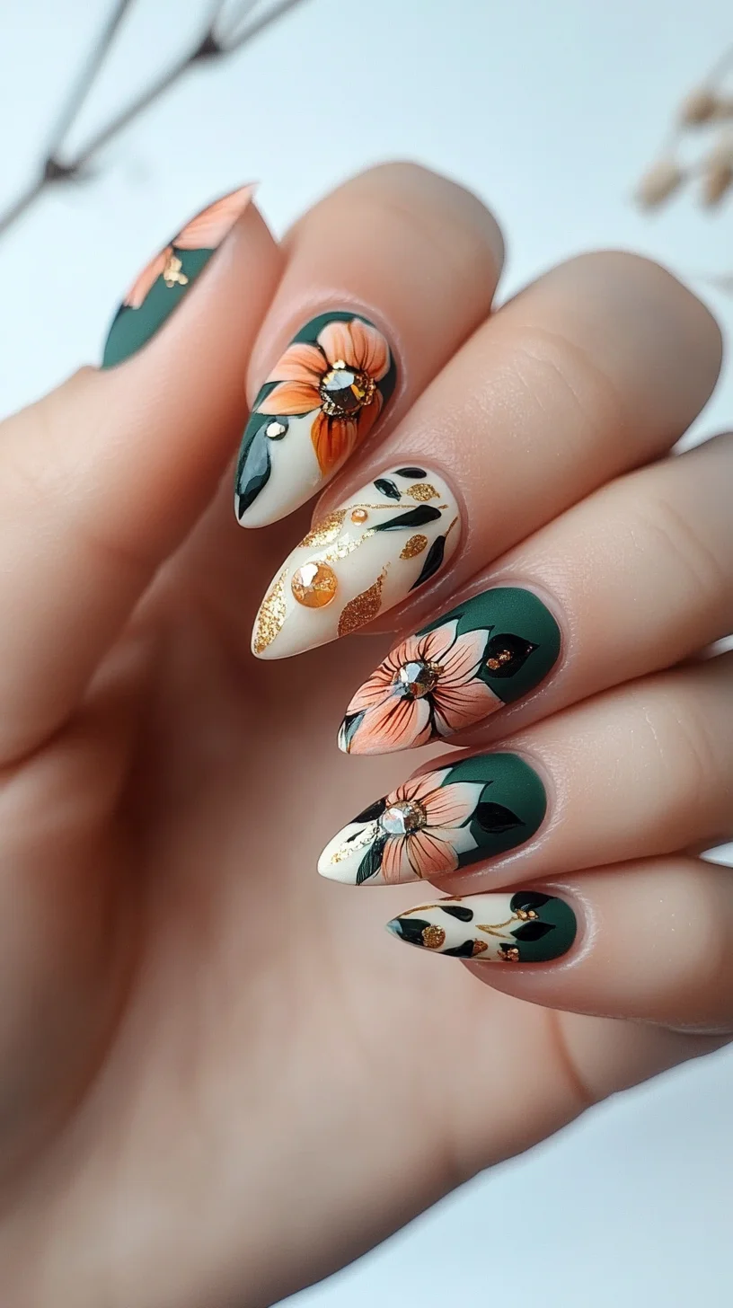 Luxe Floral Nail Art: Embrace Nature's Elegance with Vibrant Designs