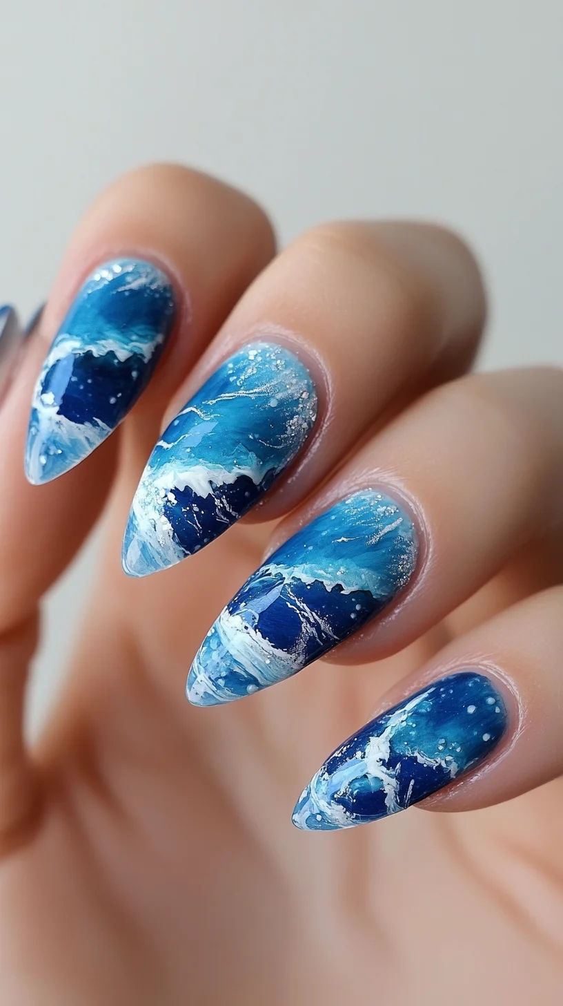 Ride the Wave: Stunning Ocean-Inspired Nail Art to Make a Splash