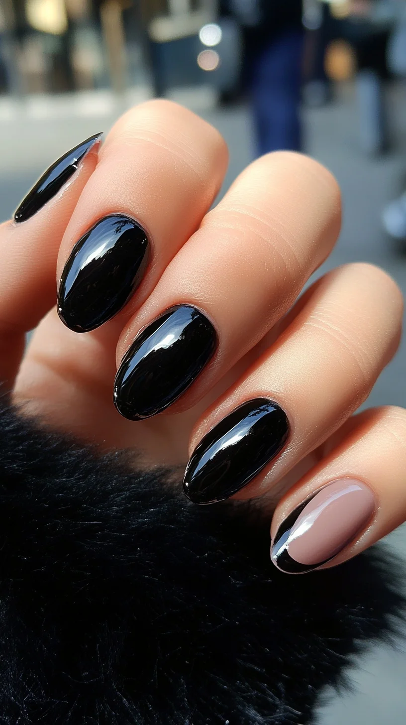 Sleek and Chic: The Edgy Allure of Black Stiletto Nails