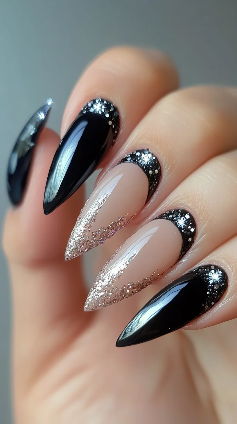 Sleek Ombre Stiletto Nails: The Perfect Fusion of Glam and Edge