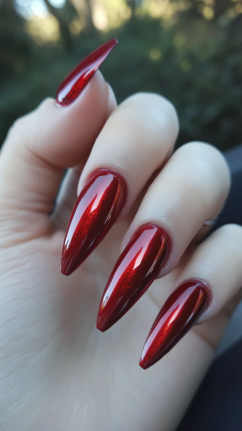 Striking Red Stiletto Nails: The Ultimate Statement of Glamour