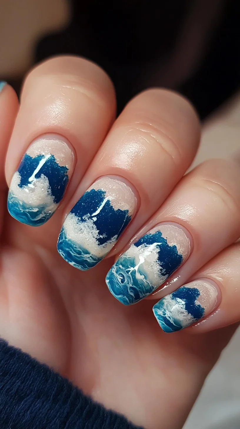 Surf's Up! Embrace Wave-Inspired Nails for a Trendy Ocean Vibe