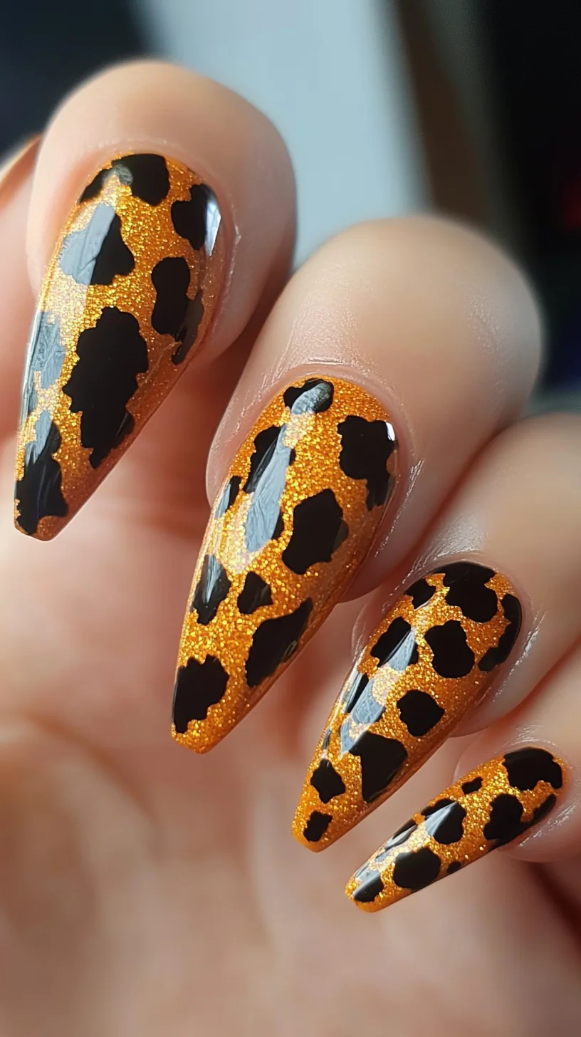 Wild and Fierce: The Bold Leopard Print Nail Art Design