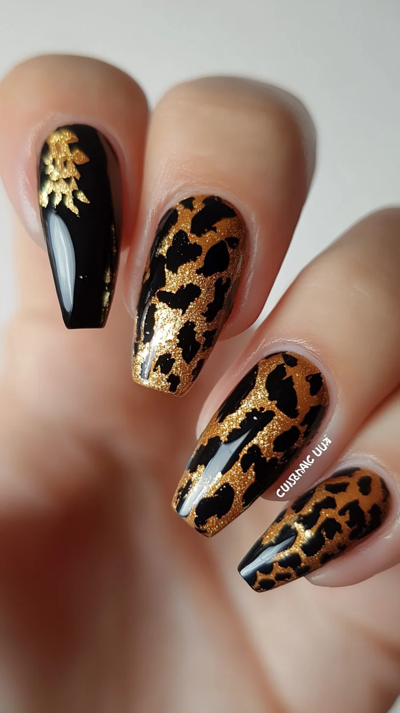 Wildly Chic: Bold Leopard Print Gel Nails for a Fierce Look